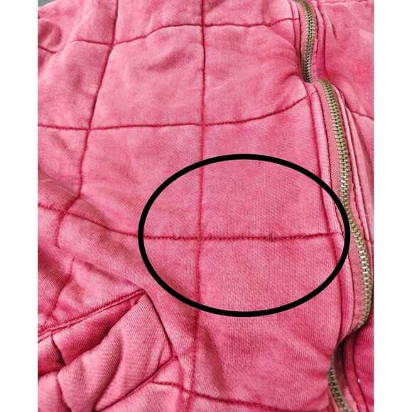 Free People Dolman Quilted Knit Jacket Top Christmas Cozy Warm Festive S 284143 - Picture 9 of 10